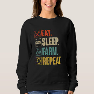 Camiseta Coma o aquecedor de repetição da Fazenda de repous