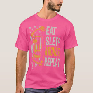 Camiseta Coma O Arco De Arranjo De Sono, Usa Engraçado Wo (
