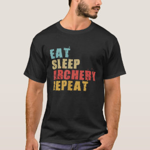 Camiseta Coma o arquivo do modo Latente Repeat Motivational