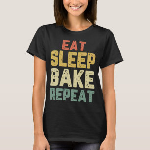 Camiseta Coma o Assar de latência Repita o Presente do pade