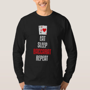 Camiseta Coma O Baccarat Repeat-Baccarat É O Meu Cartão De 