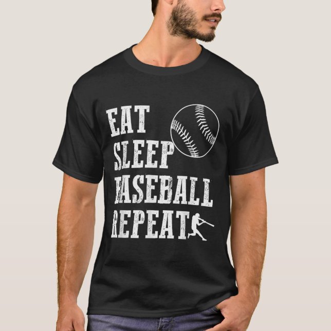 Camiseta Coma o Baseball Repetidor Repetit Batter Life Srt  (Frente)