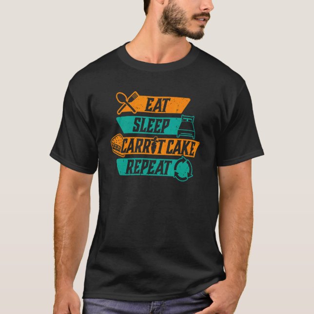 Camiseta Coma O Bolo De Cenoura Repete O Baker Engraçado Fa (Frente)