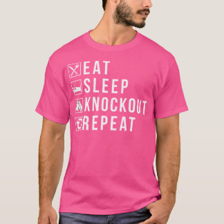 Camiseta Coma o Botão de Combate ao Esporte Repetidamente