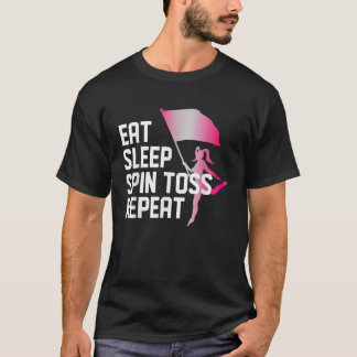 Camiseta Coma o botão de rotação do sono Repetir a Guarda d