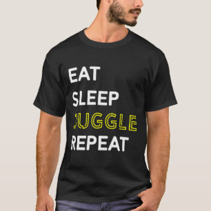 Camiseta Coma o botão do sono Repetir 129
