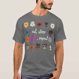 Camiseta Coma O Cachorro Do Sono Repete Cachorro Engraçando