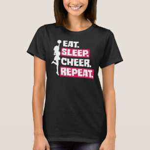 Camiseta Coma o Cheerleader de líder de torcida de torcida