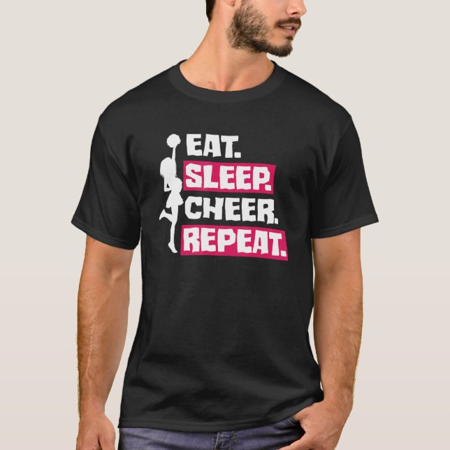 Camiseta Coma o Cheerleader de líder de torcida de torcida (Frente)