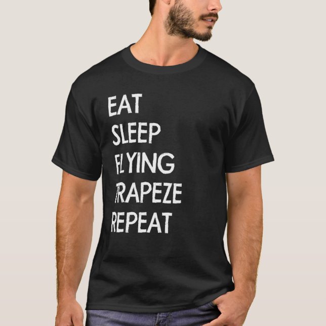 Camiseta Coma o Circo Usado Acrobat com Trapeze Voadora do  (Frente)