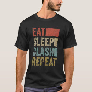 Camiseta Coma o clipe de latência Repetir o clã de jogos 