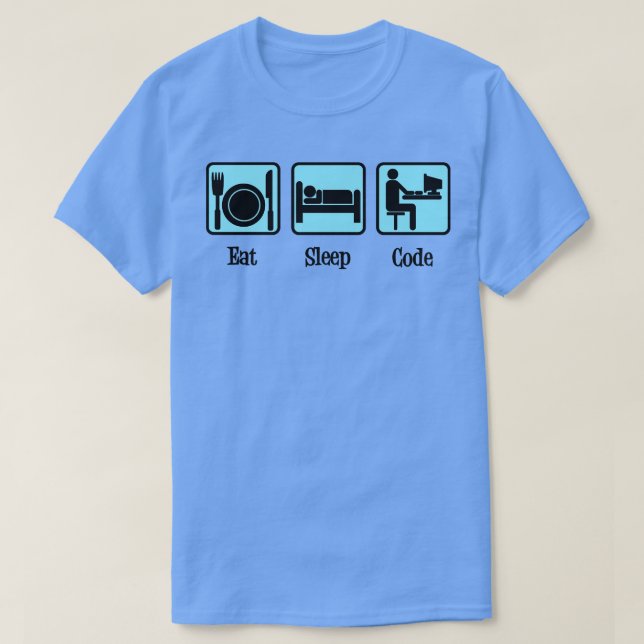 Camiseta Coma o código de latência Humor do computador (Frente do Design)