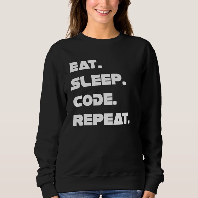 Camiseta Coma O Código De Repouso Repetir Ao Vivo De Um Pro (Frente)