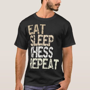 Camiseta Coma O Conselho Do Xadrez De Repetição Do Xadrez D