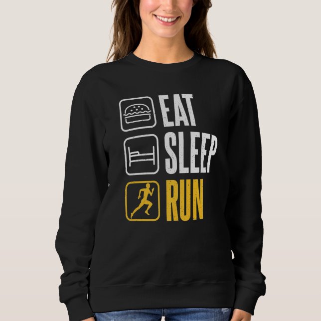 Camiseta Coma o corredor da maratona de repouso (Frente)