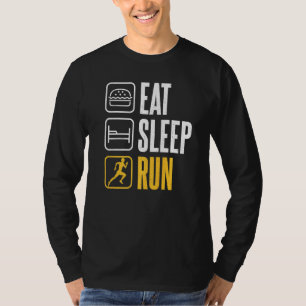 Camiseta Coma o corredor da maratona de repouso