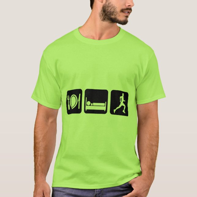 Camiseta Coma o corredor funcionado sono (Frente)