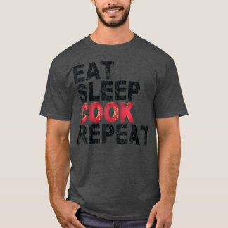 Camiseta Coma o Cozinhar de repetição do cozimento no modo 