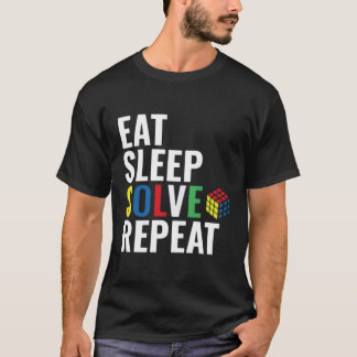 Camiseta Coma o cubo de Quebra-cabeça de remoção repetida d