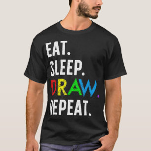 Camiseta Coma o Desenhar de latência Repetir os Desenhar do