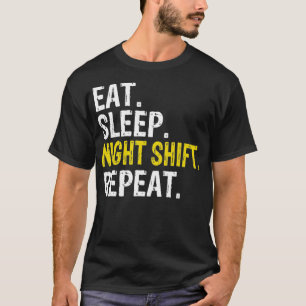 Camiseta Coma o Desvio da Noite do Sono Repetir Presente de