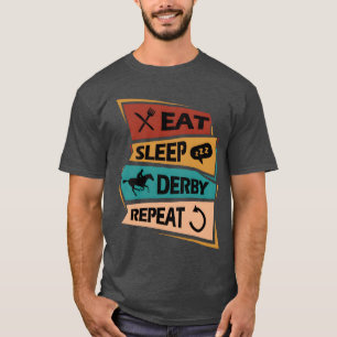 Camiseta Coma o dom Derby Repetir a Corrida de Cavalo Jocke