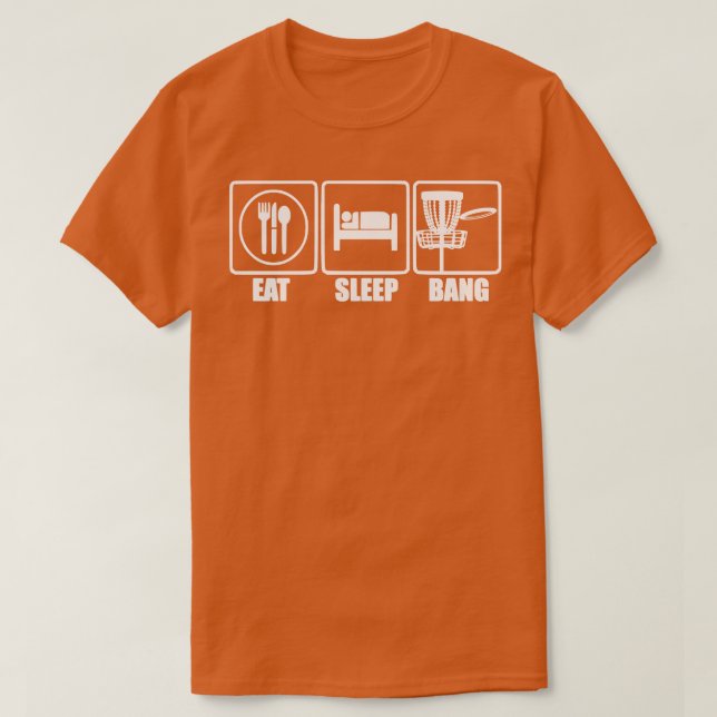 Camiseta Coma O Dormir Bang Cadeias O Golf (Frente do Design)