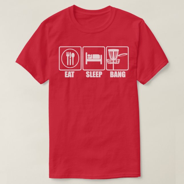 Camiseta Coma O Dormir Bang Cadeias O Golf (Frente do Design)