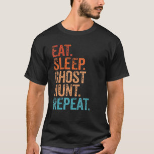 Camiseta Coma O Fantasma Do Sono Repetir O Funny Vintage Gh