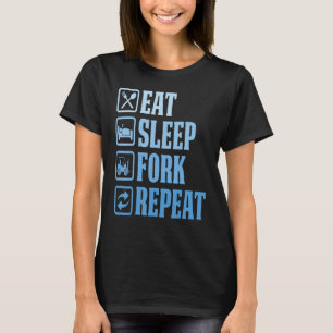 Camiseta Coma o Fork de Repetição de Discagem do Operador d