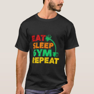 Camiseta Coma o ginásio Repetir o Teste de Malhação Engraça