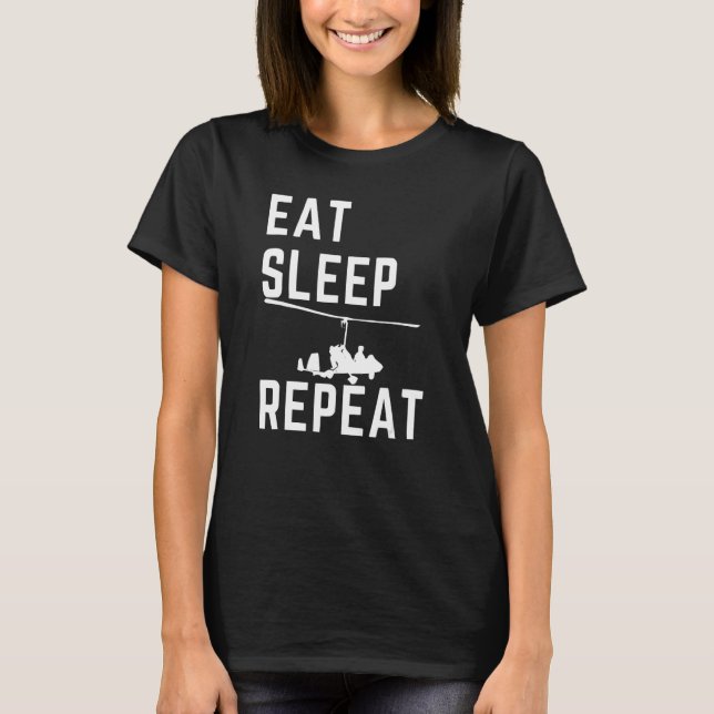 Camiseta Coma o girocopter do sono Repetir Tragus Chave do  (Frente)