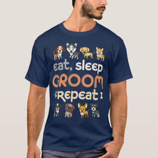 Camiseta Coma o Groom do Sono RepeatCute o Groomin do Cacho