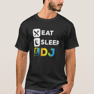 Camiseta Coma o Jockey de Disco DJ do Sleep