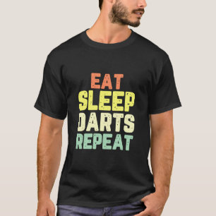 Camiseta Coma o jogador de dardos do sono O jogador do Love