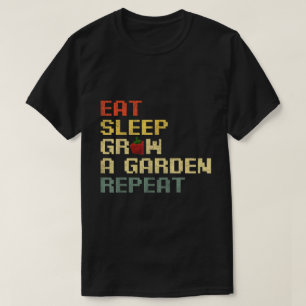 Camiseta Coma o jogador de repetição do jardim de repouso d