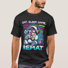 Camiseta Coma o Jogo do Sono Repetir o Legal Estilo de Hood