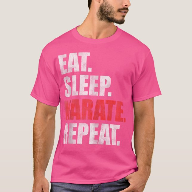 Camiseta Coma o Karate do Sono Repetir (Frente)