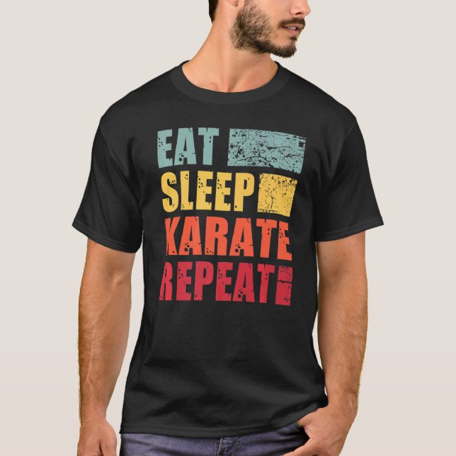 Camiseta Coma o Karate do Sono Repetir (Frente)