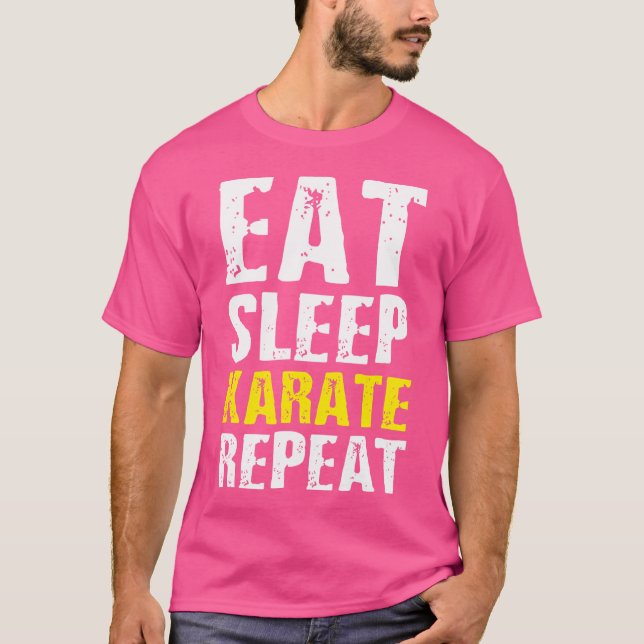 Camiseta Coma O Karato Do Sono Presente Para Karate Amante  (Frente)