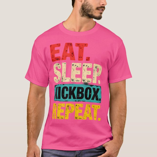 Camiseta Coma o Kickbox Repetir Kickboxer Mma Boxer (Frente)
