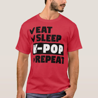 Camiseta Coma o kpop adormecido repetir 1