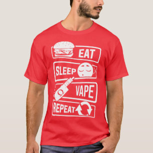 Camiseta Coma o líquido líquido de vapor de vapor de vapor 