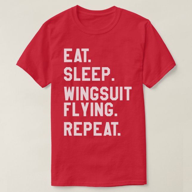 Camiseta Coma o macacão de sono voando repetidamente paraqu (Frente do Design)