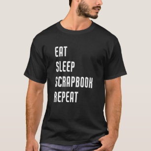 Camiseta Coma o manual de dormir Repetir a reinicialização