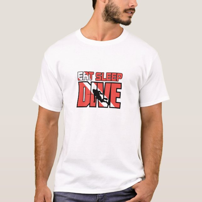 Camiseta Coma o mergulho do sono (Frente)