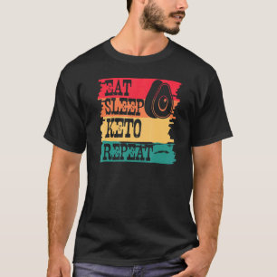Camiseta Coma o modo de latência Repetir o estilo de vinhet