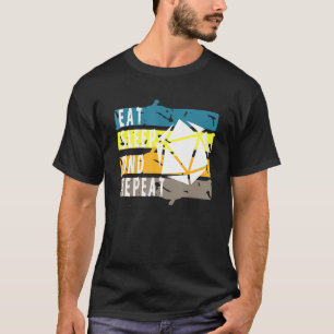 Camiseta Coma O Nerd Rpg Dice Repetir Dnd Repetição Dice 
