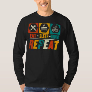 Camiseta Coma o observador de aves que repetem o sono