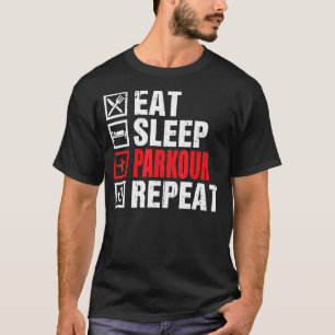 Camiseta Coma o Parkour do Sono Repetir Freerunning